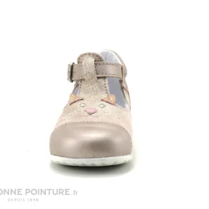 Meilleur prix 🔔 Bébé Bopy ZECAT Rose Metal – 🩴 Sandale Bout Ferme BEBE Fille ⭐ prix le plus bas 11