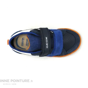 Nouvelle tendance Meilleur prix ⭐ Bébé Geox B15A7C Kilwi – Navy Royal – 👟 Sneakers Bleu Marine GARCON ⭐ 19