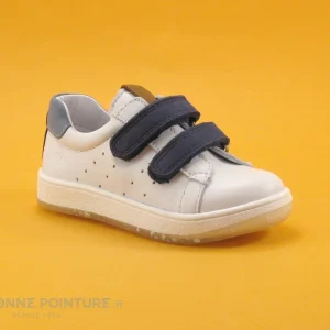 Vente flash 🔥 Bébé Bopy VELO Blanc Marine – Basket Ville GARCON – Brides Velcro 😀 outlet soldes 17