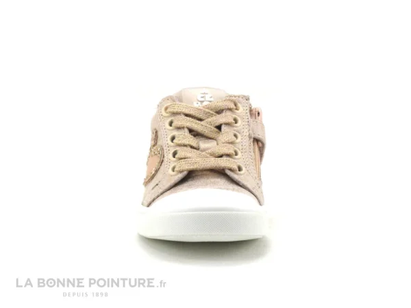 Acheter 🔥 Bébé Acebos 5994BA Rame – 👟 Sneakers Fille Rose Brillant – Zip Et Lacet 🔥 prix pas cher 3