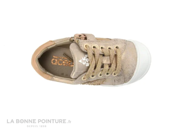 Acheter 🔥 Bébé Acebos 5994BA Rame – 👟 Sneakers Fille Rose Brillant – Zip Et Lacet 🔥 prix pas cher 7