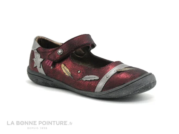 Top 10 🛒 Enfant Wipop JOICE Bordeaux Metal – Ballerine Fille 😉 a Prix Discount 1