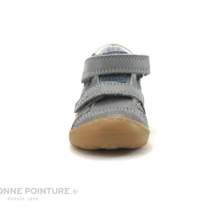 De super promotions disponibles Sortie 🎁 Bébé Bopy JET Gris – Orange – Chaussure Ouverte BEBE 😉 11