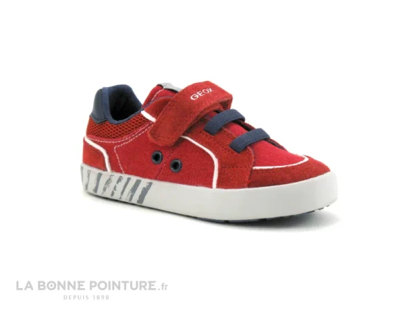 le grand escompte Meilleure affaire 🔥 Bébé Geox KILWI B02A7B Red Navy – Basket GARCON ❤️ 1