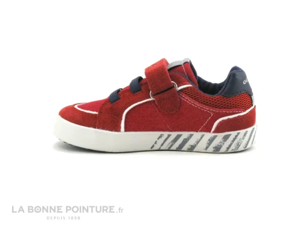 le grand escompte Meilleure affaire 🔥 Bébé Geox KILWI B02A7B Red Navy – Basket GARCON ❤️ 4