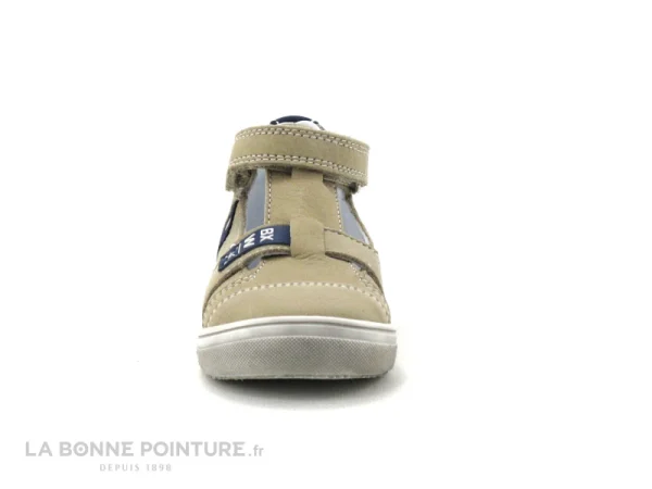 pas cher Coupon 🔔 Bébé Bopy RESTO Beige – Chaussure Ouverte Bebe Garcon – Velcro ⌛ 3