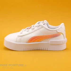 Offres ❤️ Bébé Puma JADA – 383760Y01 – Holo White – Basket Basse Fille 🥰 prix pas cher 13