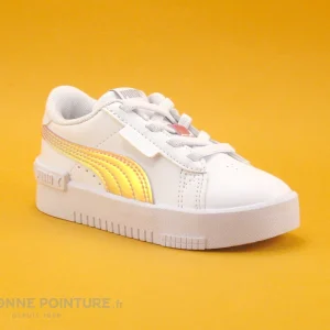 Offres ❤️ Bébé Puma JADA – 383760Y01 – Holo White – Basket Basse Fille 🥰 prix pas cher 17