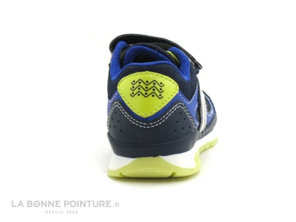 guranteed de qualité Offres ⭐ Bébé Geox PAVEL J8415A Navy Lime – 3 Velcros – Basket GARCON 🧨 5