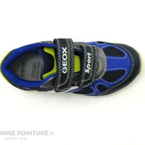 guranteed de qualité Offres ⭐ Bébé Geox PAVEL J8415A Navy Lime – 3 Velcros – Basket GARCON 🧨 17