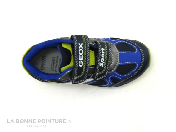 guranteed de qualité Offres ⭐ Bébé Geox PAVEL J8415A Navy Lime – 3 Velcros – Basket GARCON 🧨 6