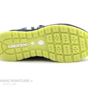 guranteed de qualité Offres ⭐ Bébé Geox PAVEL J8415A Navy Lime – 3 Velcros – Basket GARCON 🧨 21