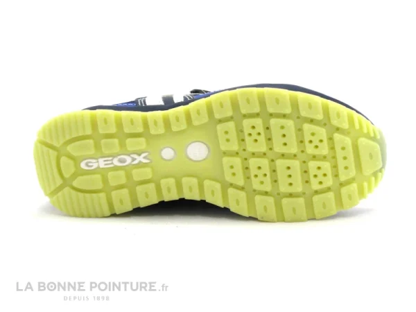 guranteed de qualité Offres ⭐ Bébé Geox PAVEL J8415A Navy Lime – 3 Velcros – Basket GARCON 🧨 8