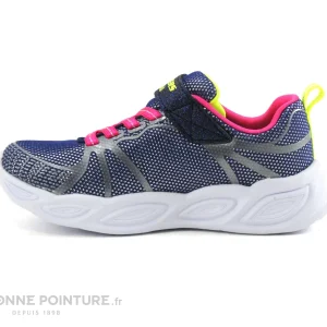 Grosses soldes 👏 Bébé Skechers Lights Shimmer Beams Sporty Glow 302042N – Basket Fille 😉 achat pas cher 13