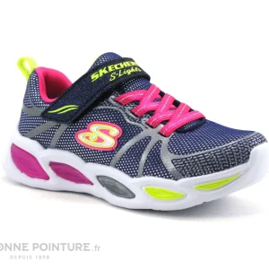 Grosses soldes 👏 Bébé Skechers Lights Shimmer Beams Sporty Glow 302042N – Basket Fille 😉 achat pas cher 17