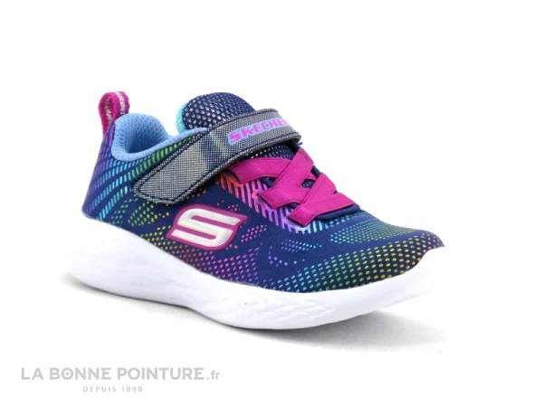 Meilleure affaire 😍 Bébé Skechers Go Run 600 Shimmer Speeder 302031N – Navy Multi – Basket 🧨 soldes en ligne 1