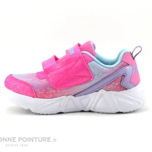 outlet soldes Bon marché 😀 Bébé Skechers TRI-BRIGHTS LIL GLEAM – 302654N – Basket Fille Rose 🌟 13