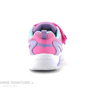 outlet soldes Bon marché 😀 Bébé Skechers TRI-BRIGHTS LIL GLEAM – 302654N – Basket Fille Rose 🌟 15