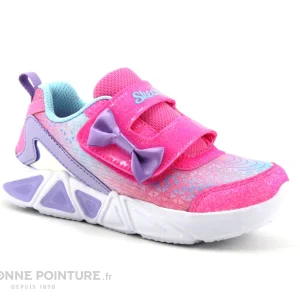 outlet soldes Bon marché 😀 Bébé Skechers TRI-BRIGHTS LIL GLEAM – 302654N – Basket Fille Rose 🌟 17