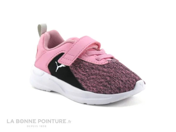 Nouveau 💯 Bébé Puma COMET 2 ALT Pink Black – Basket Sport Fille Rose Et Noire 🧨 grossiste 1