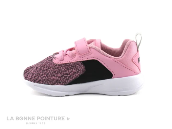 Nouveau 💯 Bébé Puma COMET 2 ALT Pink Black – Basket Sport Fille Rose Et Noire 🧨 grossiste 4