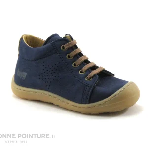 Budget 🔥 Bébé Bopy JULIEN Marine – Basket BEBE Cuir Bleu Marine 🤩 soldes ligne 17