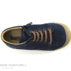 Budget 🔥 Bébé Bopy JULIEN Marine – Basket BEBE Cuir Bleu Marine 🤩 soldes ligne 19