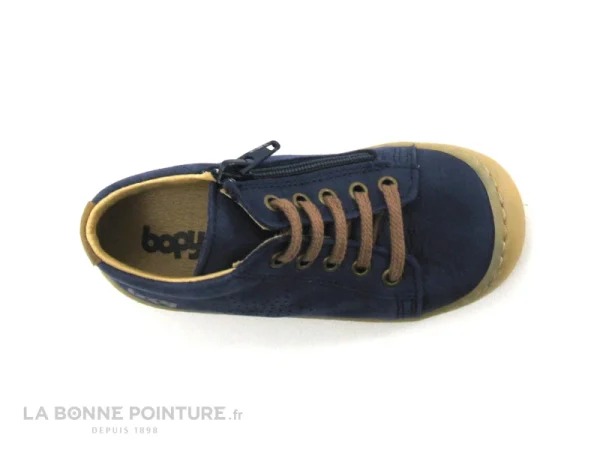 Budget 🔥 Bébé Bopy JULIEN Marine – Basket BEBE Cuir Bleu Marine 🤩 soldes ligne 7