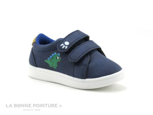 excellente qualité Coupon 👏 Bébé DT New York B311370 Navy – Basket BEBE Bleu Marine – 2 Velcros 🔔 1