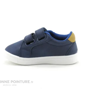 excellente qualité Coupon 👏 Bébé DT New York B311370 Navy – Basket BEBE Bleu Marine – 2 Velcros 🔔 8