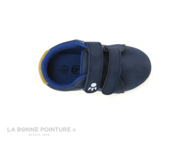 excellente qualité Coupon 👏 Bébé DT New York B311370 Navy – Basket BEBE Bleu Marine – 2 Velcros 🔔 4