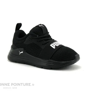 en ligne officielle Remise ❤️ Bébé Puma WIRED RUN AC Inf – Basket Noire BEBE 😍 17