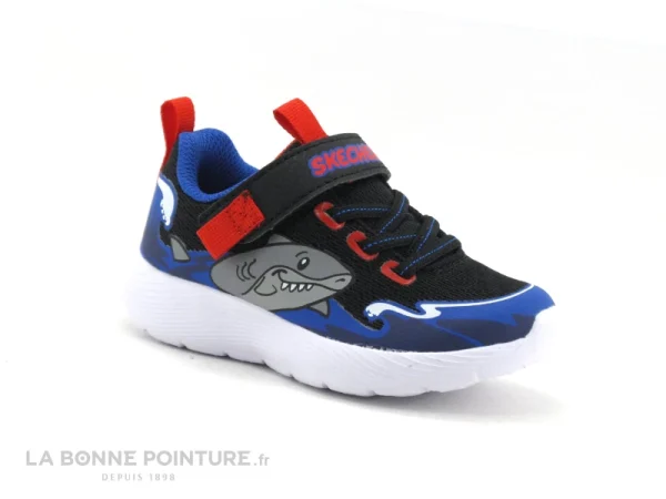 Meilleure affaire 🥰 Bébé Skechers 407300N Dyna-lite Shark Wave – Basket BEBE GARCON 🌟 soldes magasin 1