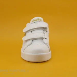 Pas Cher soldes France Les meilleures critiques de ⭐ Bébé Diadora GAME P TD Girl White Gold – Basket Velcro Fille – Blanc Et Or 😀 15