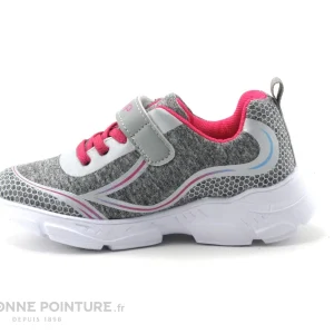 site pas cher Acheter ✨ Enfant Galop L11801-831 – Gris Rose – Chaussure De Sport BEBE Fille 💯 8