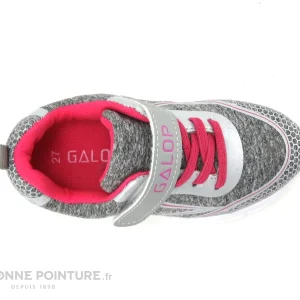 site pas cher Acheter ✨ Enfant Galop L11801-831 – Gris Rose – Chaussure De Sport BEBE Fille 💯 10