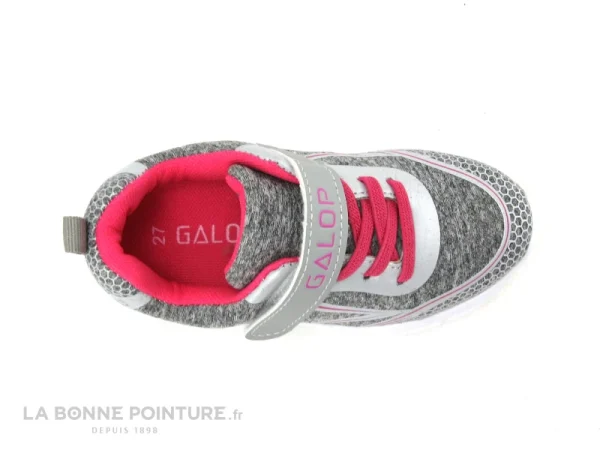 site pas cher Acheter ✨ Enfant Galop L11801-831 – Gris Rose – Chaussure De Sport BEBE Fille 💯 4