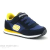 Tout neuf 😀 Bébé Skechers BOYS Retro Sneak GORVOX – Bleu Marine – Jaune – Basket 😉 Nouveau 25