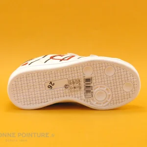 livraison la plus rapide Meilleur prix ⭐ Enfant Petit Genie ES4070E Blanc Noir Coeur Rouge – Basket Velcro Fille 🔥 12