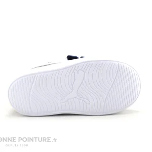 Remise ⌛ Bébé Puma COURTFLEX Bleu Marine – Basket Enfant Avec Scratches 👍 bas prix 21