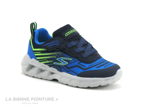 Meilleure affaire 🔔 Bébé Skechers – 401503N – Magna Lights MAVER – Bleu – Basket GARCON 🔥 mode 1