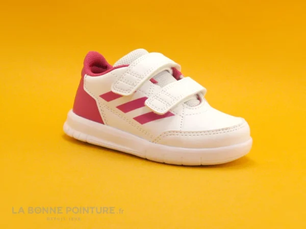 Paiement sécurisé Coupon 👍 Bébé Adidas AltaSport Blanc Rose D96846 – Basket Velcro Fille 🥰 1