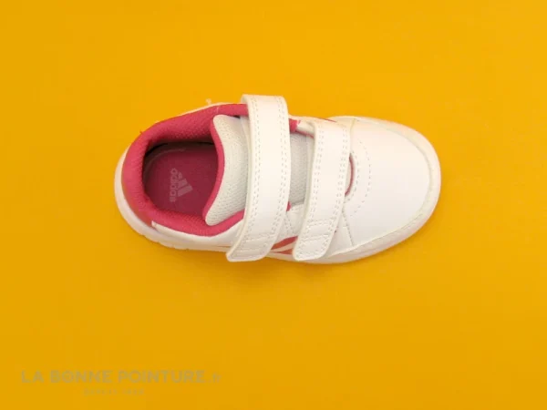 Paiement sécurisé Coupon 👍 Bébé Adidas AltaSport Blanc Rose D96846 – Basket Velcro Fille 🥰 7