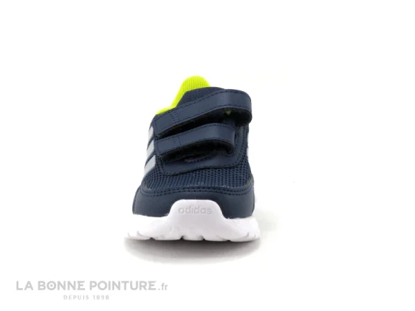 Promotio de vente Meilleure affaire 🌟 Bébé Adidas TENSAUR RUN I – FY9199 – Noir Argent Jaune – Basket BEBE 🔔 3