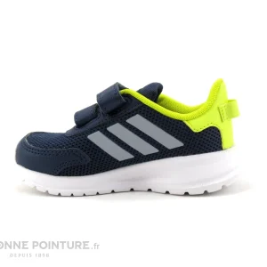 Promotio de vente Meilleure affaire 🌟 Bébé Adidas TENSAUR RUN I – FY9199 – Noir Argent Jaune – Basket BEBE 🔔 13