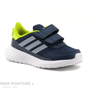 Promotio de vente Meilleure affaire 🌟 Bébé Adidas TENSAUR RUN I – FY9199 – Noir Argent Jaune – Basket BEBE 🔔 17