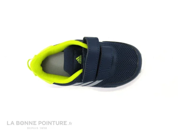 Promotio de vente Meilleure affaire 🌟 Bébé Adidas TENSAUR RUN I – FY9199 – Noir Argent Jaune – Basket BEBE 🔔 7