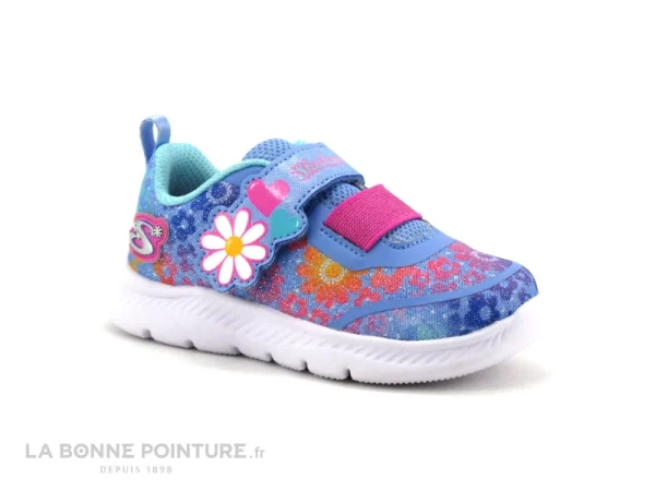 Meilleur Prix Vente flash 😍 Bébé Skechers 302717N Comfy Flex 2-0 Dancing Daisys – Basket Mode Fille 🔥 1