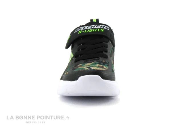 Vente flash ✨ Enfant Skechers Lights Flex Glow Rondler Camouflage – Basket 🔥 marque pas cher 3