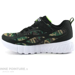 Vente flash ✨ Enfant Skechers Lights Flex Glow Rondler Camouflage – Basket 🔥 marque pas cher 13